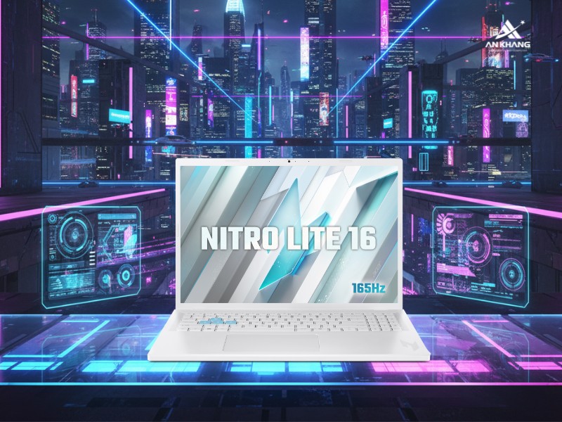 Laptop Acer Gaming Nitro Lite 16 NL16-71G-71FN NH.D5ASV.003 mỏng nhẹ, hiệu năng cao cho gaming v&agrave; s&aacute;ng tạo