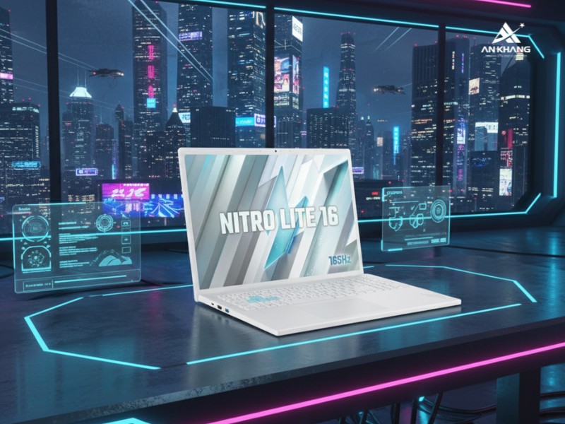 Laptop Acer Gaming Nitro Lite 16 NL16-71G-71FN NH.D5ASV.003 dễ d&agrave;ng n&acirc;ng cấp bộ nhớ v&agrave; lưu trữ