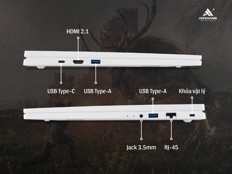 Laptop Acer Gaming Nitro Lite 16 NL16-71G-71FN NH.D5ASV.003 kết nối đầy đủ cho mọi nhu cầu