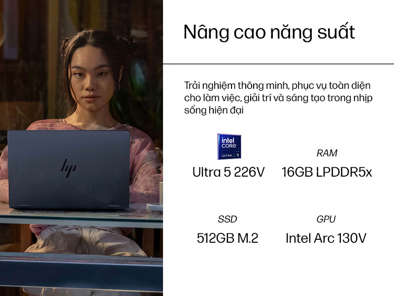 Tăng tốc AI n&acirc;ng cao năng suất c&ugrave;ng HP OmniBook X Flip 14-fm0088TU BZ7Q2PA