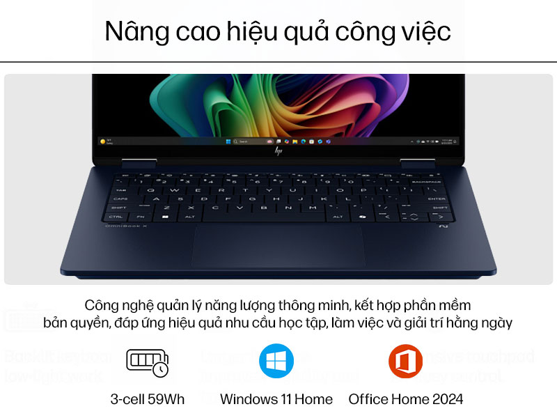 Sẵn s&agrave;ng cho hiệu suất h&agrave;ng ng&agrave;y, n&acirc;ng cao hiệu quả c&ocirc;ng việc c&ugrave;ng laptop HP OmniBook