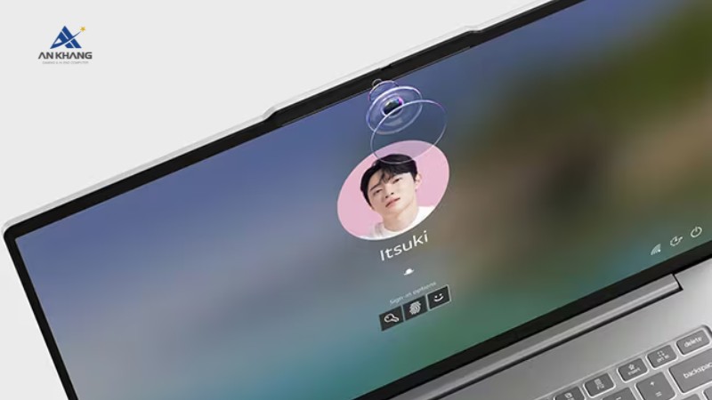 Laptop Lenovo IdeaPad Slim 5 15ARP10 83J3001DVN nhận diện khu&ocirc;n mặt nhanh ch&oacute;ng, an to&agrave;n