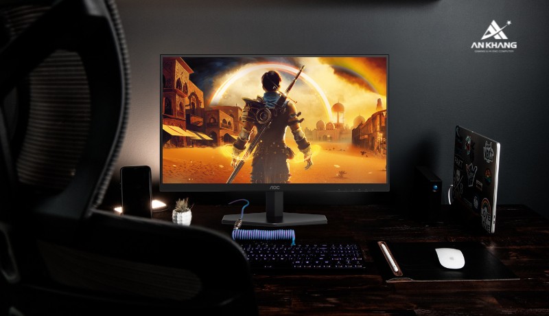 Màn hình Gaming AOC 27G42E/74 (27 inch - FHD - IPS - 180Hz - 0.5ms) - Màn hình Fast IPS 180Hz, tái tạo màu sắc chân thực, chính xác