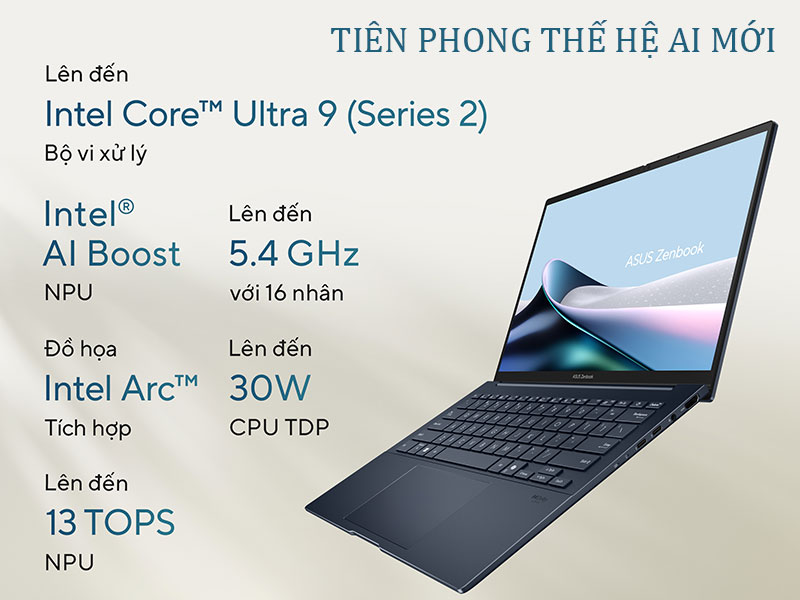 Khai phá sức mạnh AI đa nhiệm mới - ASUS Zenbook 14 UX3405CA-PZ204WS