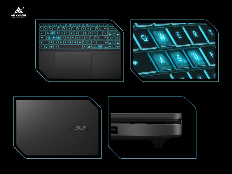Laptop ASUS Gaming V16 V3607VH-RP025W thiết kế tối giản nhưng vẫn đậm chất gaming