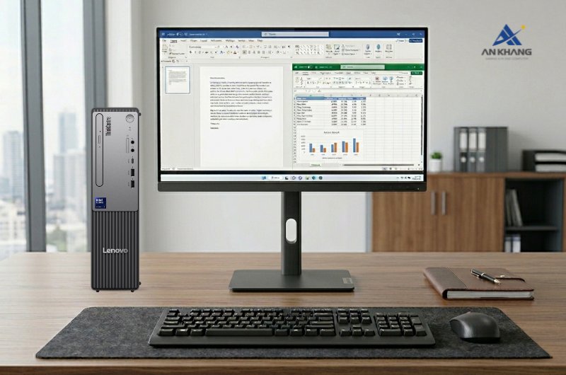 M&aacute;y t&iacute;nh để b&agrave;n Lenovo ThinkCentre neo 50s Gen 6 13DM003LVA sở hữu sức mạnh AI th&ocirc;ng minh trong thiết kế SFF nhỏ gọn