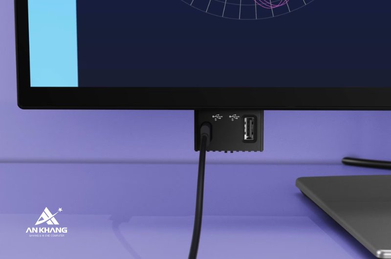 Màn hình Dell Pro 27 Plus P2725QE trang bị cụm pop-out kết nối tiện dụng