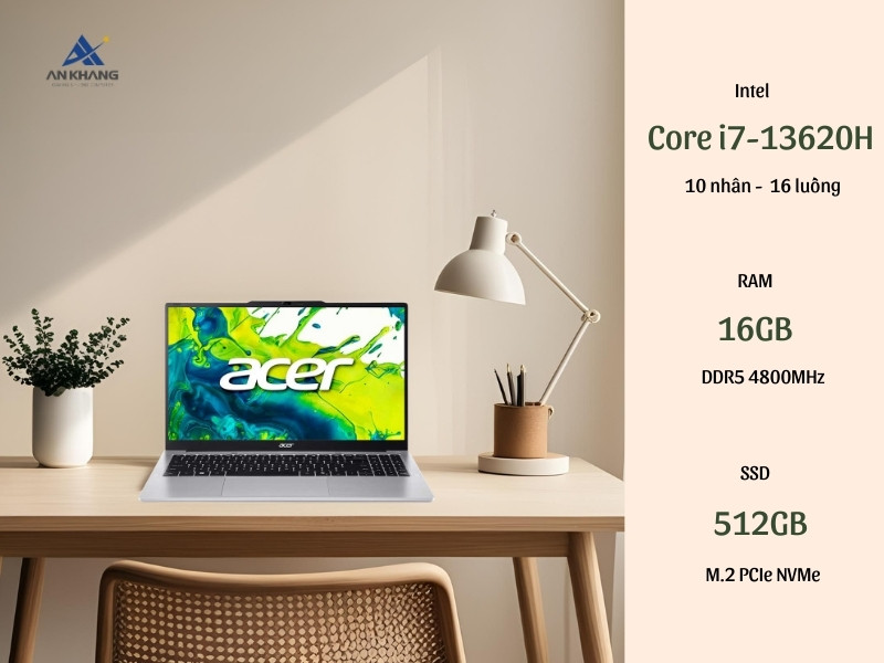 Acer Aspire Lite 15 AL15-72P-7232 NX.D4CSV.002 cho hiệu năng mạnh mẽ, đa nhiệm mượt mà