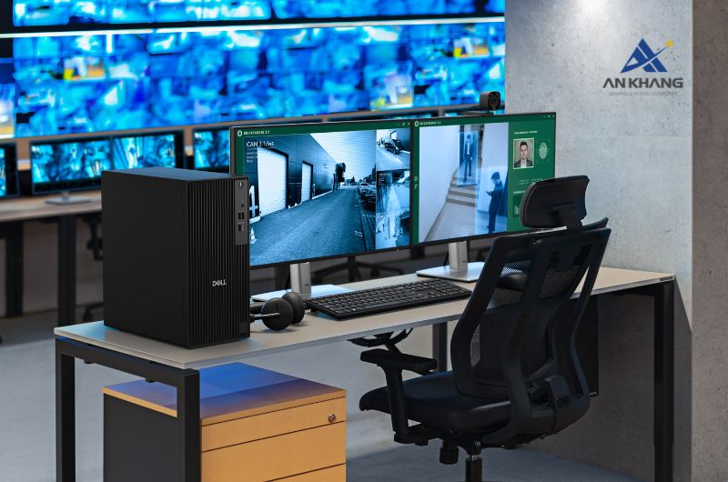 Máy tính để bàn Dell Pro Tower QCT1250 QCT1250-14100-08512W trang bị hệ thống cổng kết nối đầy đủ, dễ dàng tương thích