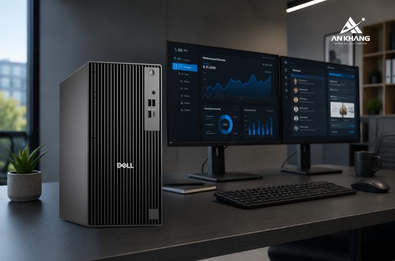 Máy tính để bàn Dell Pro Tower QCT1250 QCT1250-14100-08512W trang bị sẵn Windows 11 Home bản quyền