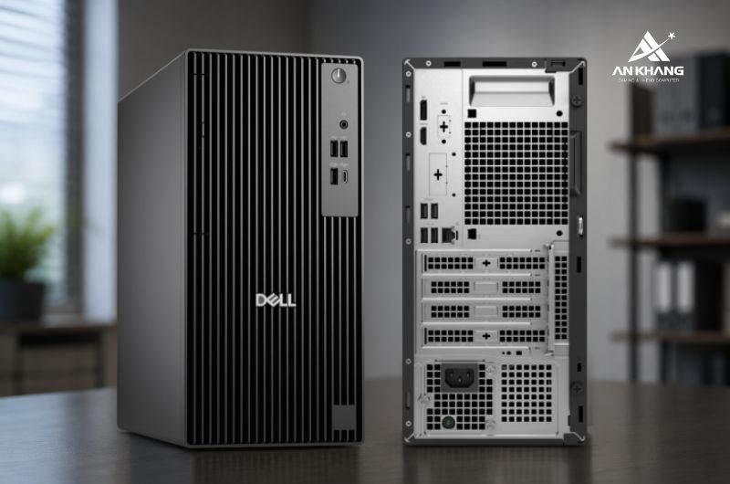 Máy tính để bàn Dell Pro Tower QCT1250 QCT1250-14100-08512W sở hữu thiết kế Tower rộng rãi với nhiều khe cắm mở rộng
