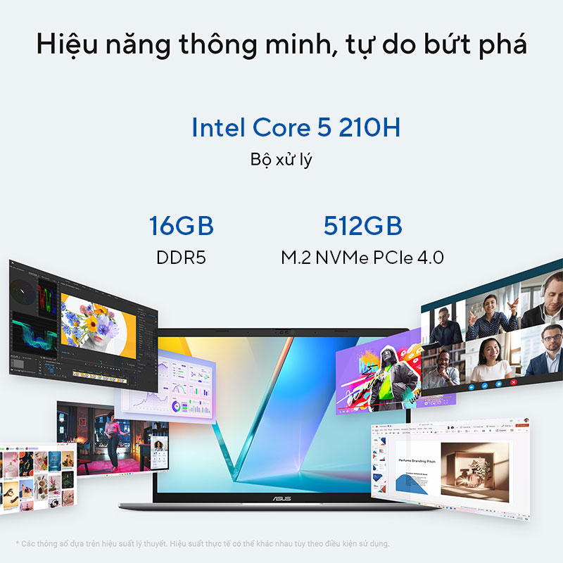 ASUS Vivobook S14 S3407VA-LY146W mang hiệu năng mạnh mẽ tối ưu cho học tập và làm việc