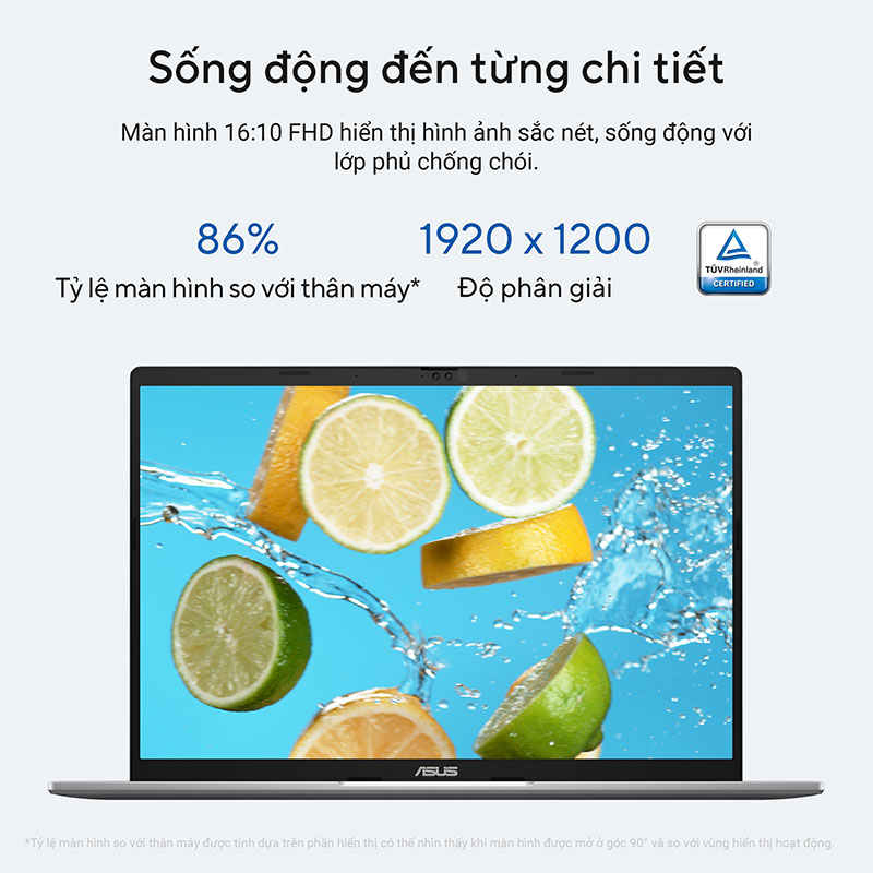 ASUS Vivobook S14 S3407VA-LY146W sở hữu màn hình tối ưu cho trải nghiệm học tập và làm việc