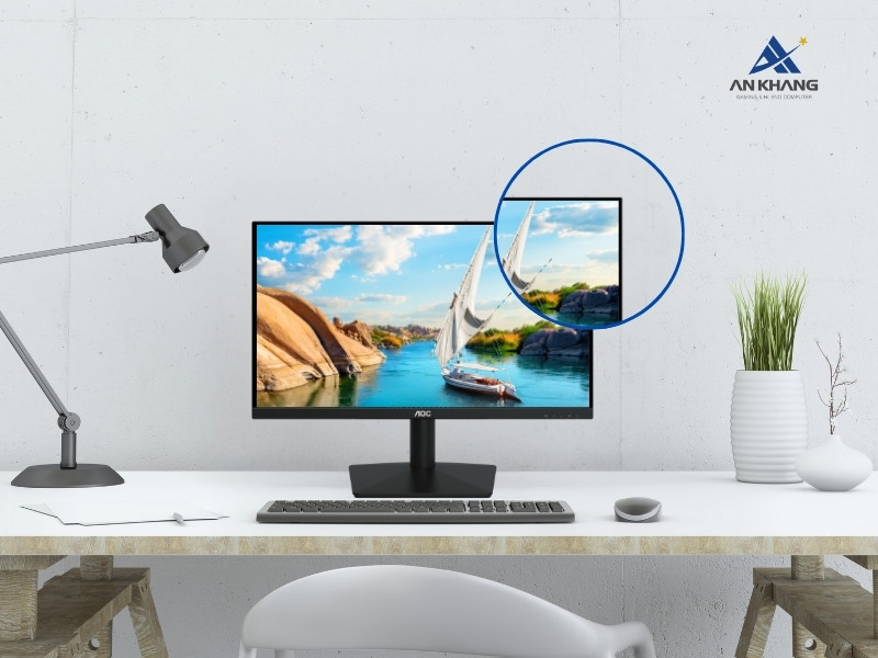 Màn hình LCD AOC 22B15HN/71 thiết kế viền mỏng 3 cạnh hiện đại