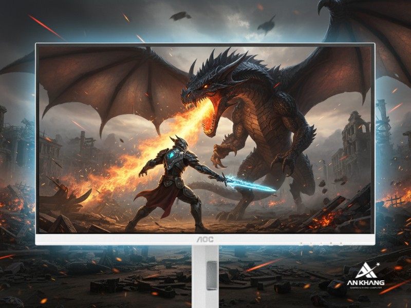 Màn hình gaming AOC Q27G4SL/WS 2K Fast IPS sắc nét, chuẩn màu cao