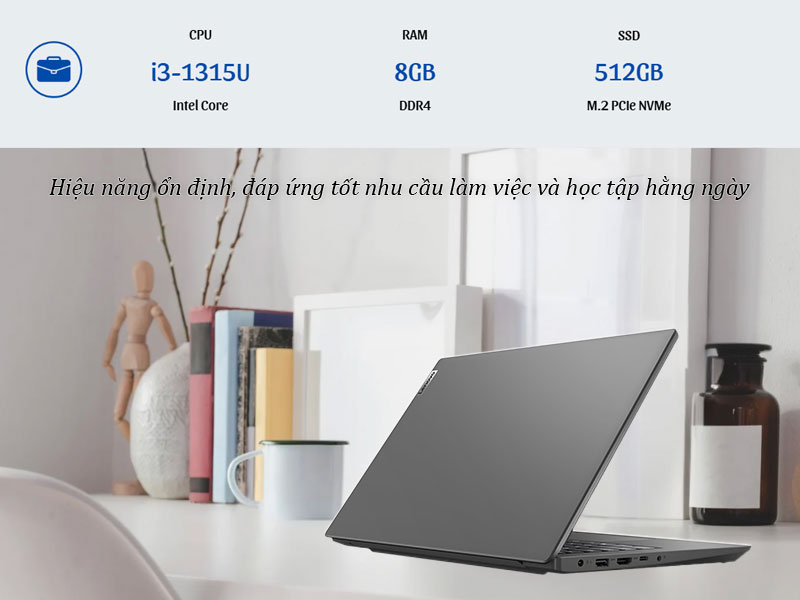 Hiệu năng ổn định gi&uacute;p đ&aacute;p ứng nhu cầu sử dụng h&agrave;ng ng&agrave;y của laptop Lenovo V14 G4 IRU 83A000S4VN