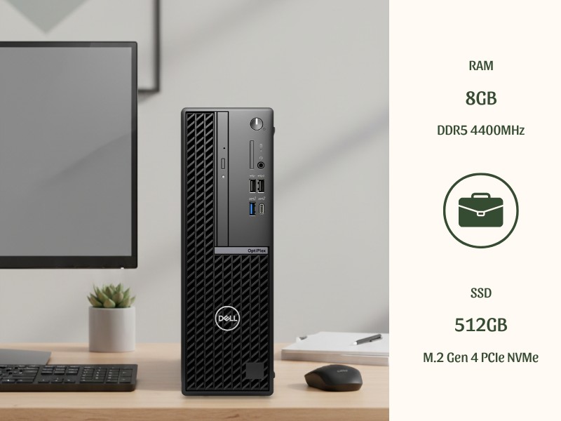 Máy tính để bàn Dell OptiPlex SFF Plus 7020 SP7020-14500-08512U-3Y với khả năng nâng cấp cực khủng