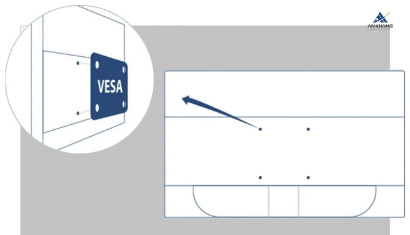 AOC 22B30HM23/74 hỗ trợ giá treo VESA tiện dụng