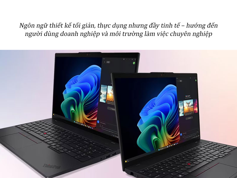 Lenovo ThinkPad L16 Gen 2 21SA000FVA mang thiết kế tối giản, bền bỉ phù hợp môi trường làm việc chuyên nghiệp