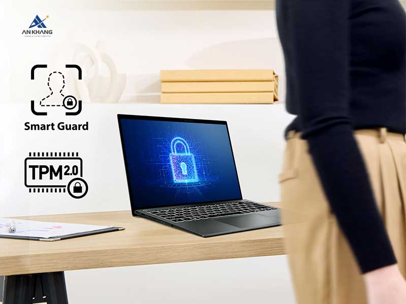 Laptop MSI Prestige 13 AI+ A3MG-036VN trang bị bảo mật đa lớp vững chắc