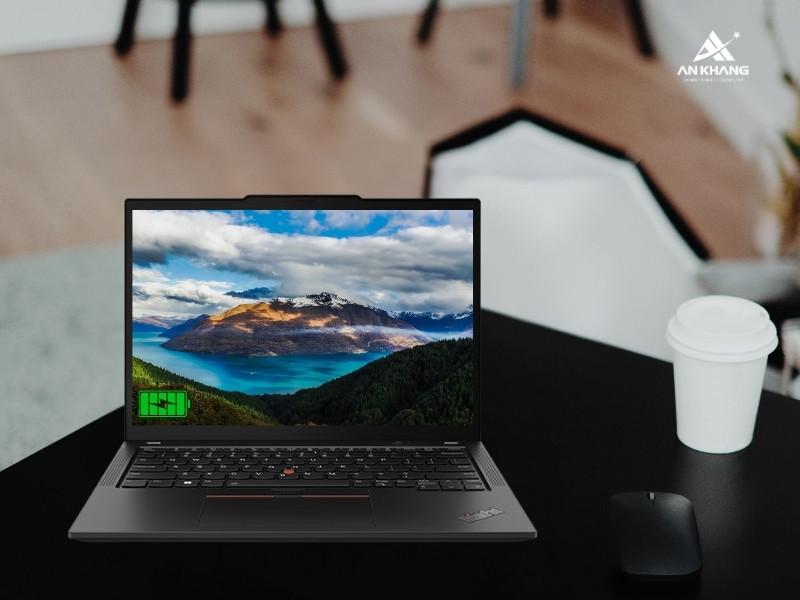 Laptop Lenovo ThinkPad X13 Gen 5 21LVS62000 với thời lượng pin bền bỉ, sạc nhanh tiện dụng