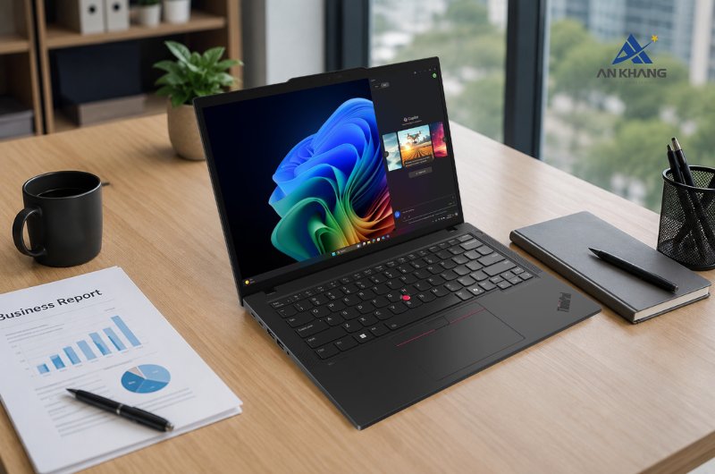 Laptop Lenovo ThinkPad T14 Gen 6 21QG004GVN sở hữu bộ nhớ và lưu trữ rộng rãi cho đa nhiệm chuyên sâu