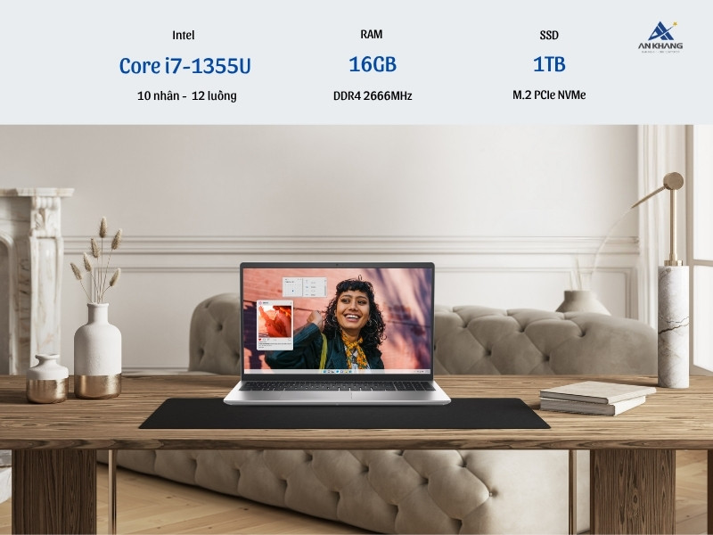 Laptop Dell Inspiron 15 3530 N3530-i7U161W11SLU-BL xử lý đa nhiệm mượt mà