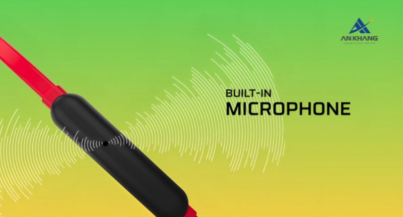 Tai nghe HP HyperX Cloud Earbuds II Red 705L8AA tích hợp micro và các nút điều khiển tiện dụng