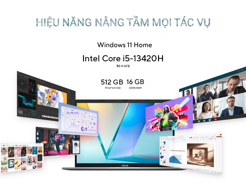 Hiệu năng nâng tầm mọi tác vụ của laptop ASUS Vivobook S14 S3407VA-LY046W
