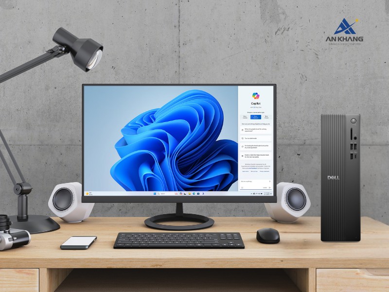 Máy tính để bàn Dell Slim ECS1250 71066641 là PC nhỏ gọn mạnh mẽ cho văn phòng