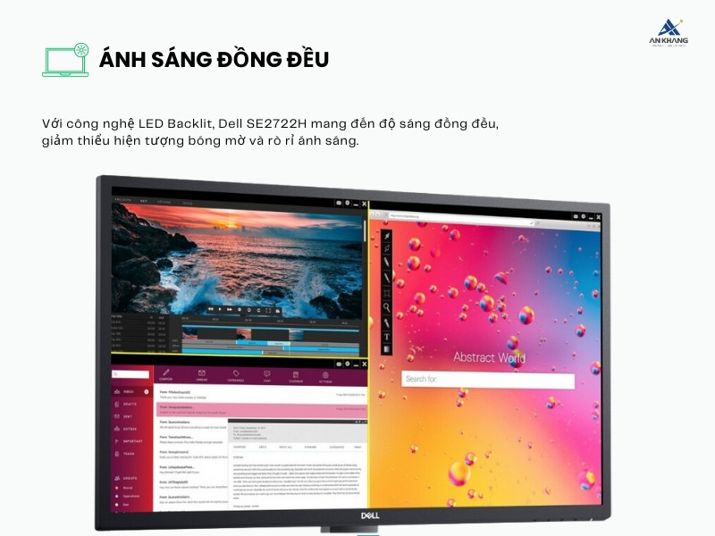 Màn hình Dell SE2722H 27.0inch FHD FreeSync trang bị công nghệ LED Backlit