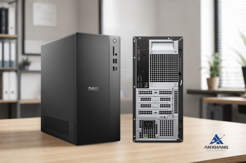 Máy tính để bàn Dell Tower ECT1250 TFPC83 nổi bật với thiết kế Tower gọn gàng cùng nhiều khe cắm mở rộng