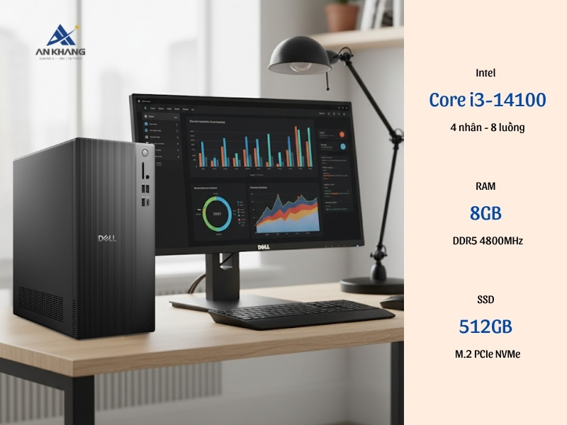 Dell Tower ECT1250 71069157 hiệu năng ổn định, đa nhiệm tốt