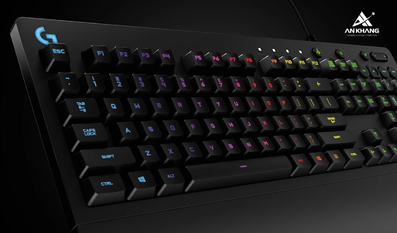 Bàn phím gaming Logitech G213 Prodigy RGB trang bị RGB Lightsync 5 vùng tùy chỉnh