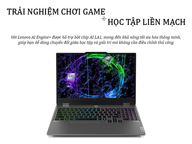 Trải nghiệm chơi game và học tập liền mạch trên Lenovo LOQ 15IRX9 83DV00UGVN