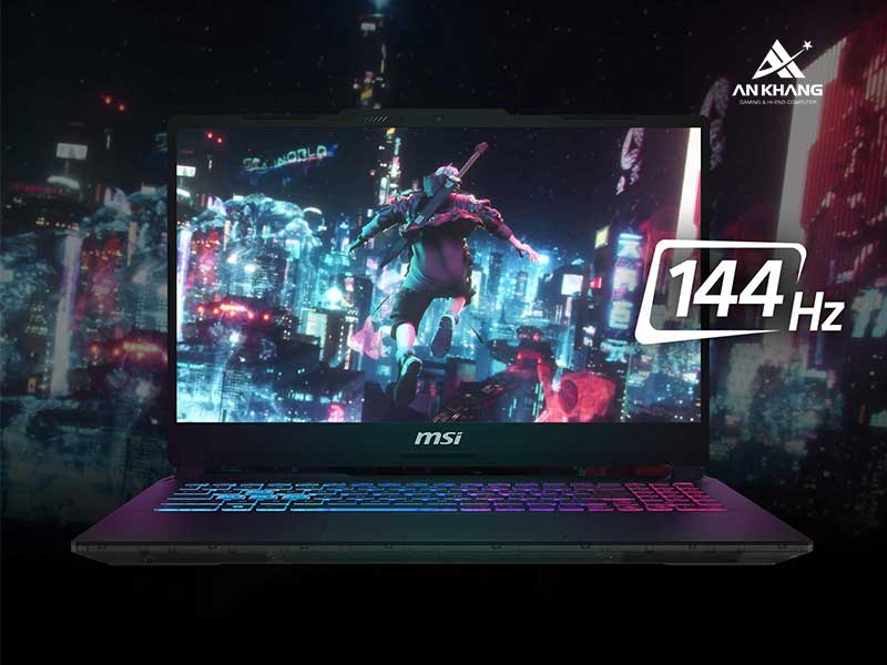 Laptop MSI Cyborg 15 AI A1VEK-053VN với màn hình 144Hz sắc nét, mượt mà