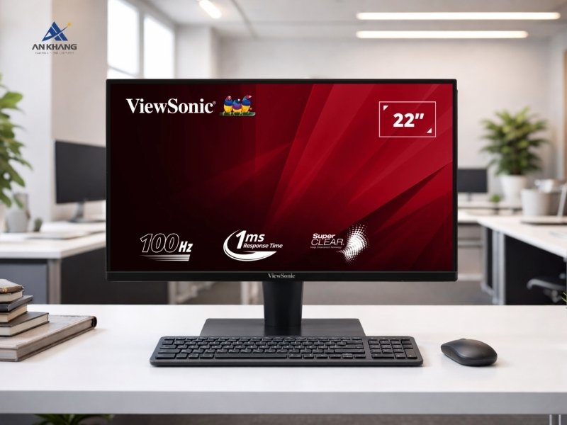 Màn hình ViewSonic VA2215-H mang đến giải pháp hiển thị ổn định cho học tập, làm việc và giải trí