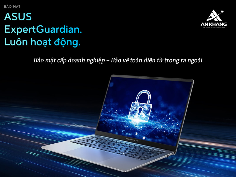 ASUS ExpertBook P5 P5405CSA-NZ0017W được trang bị hệ thống bảo mật toàn diện từ trong ra ngoài