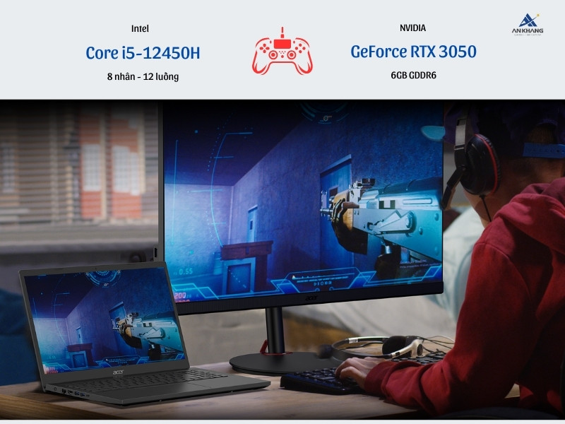Laptop Acer Gaming Aspire 7 A715-59G-57TU NH.QX6SV.001 sở hữu hiệu năng mạnh mẽ vượt trội