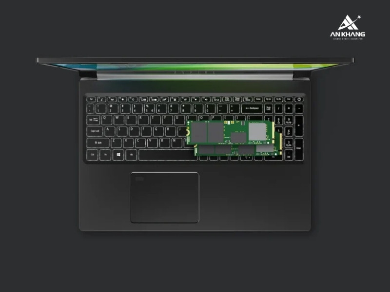 Laptop Acer Gaming Aspire 7 A715-59G-57TU NH.QX6SV.001 với bộ nhớ và lưu trữ nâng cấp linh hoạt