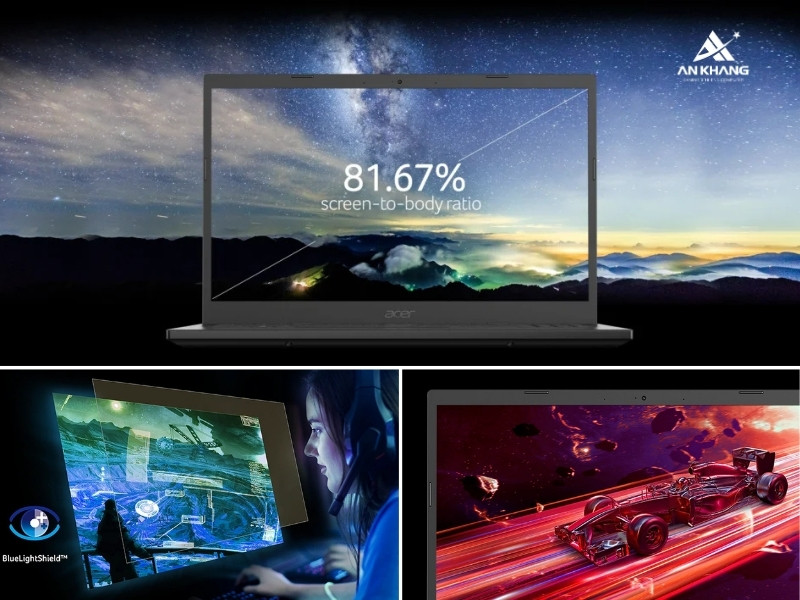 Laptop Acer Gaming Aspire 7 A715-59G-57TU NH.QX6SV.001 với màn hình 15.6 inch FHD 144Hz sắc nét, mượt mà