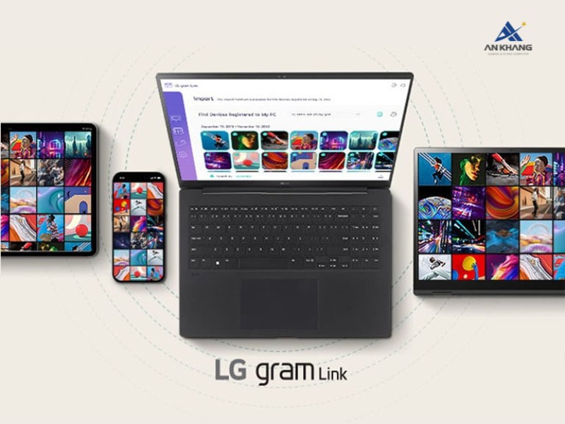 LG Gram 2024 14T90S-G.AH55A5 2-in-1 với tính năng Gram Link kết nối đa thiết bị