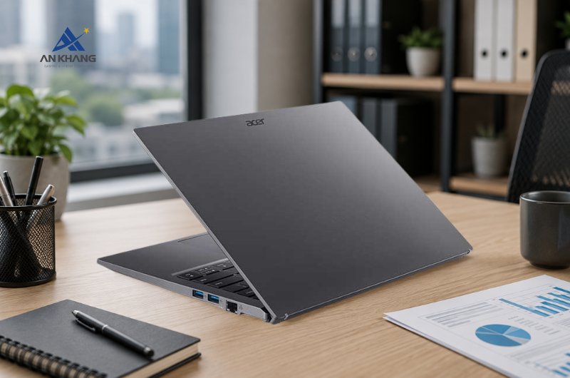 Laptop Acer Aspire Go 14 AI AG14-71M-7681 NX.JFWSV.002 là laptop mỏng nhẹ, dễ dàng mang theo