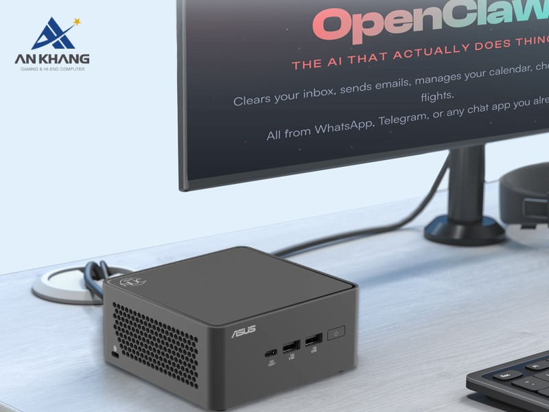 ASUS NUC 15 Pro Tall RNUC15CRHU500000I sở hữu trợ lý AI cá nhân thông minh