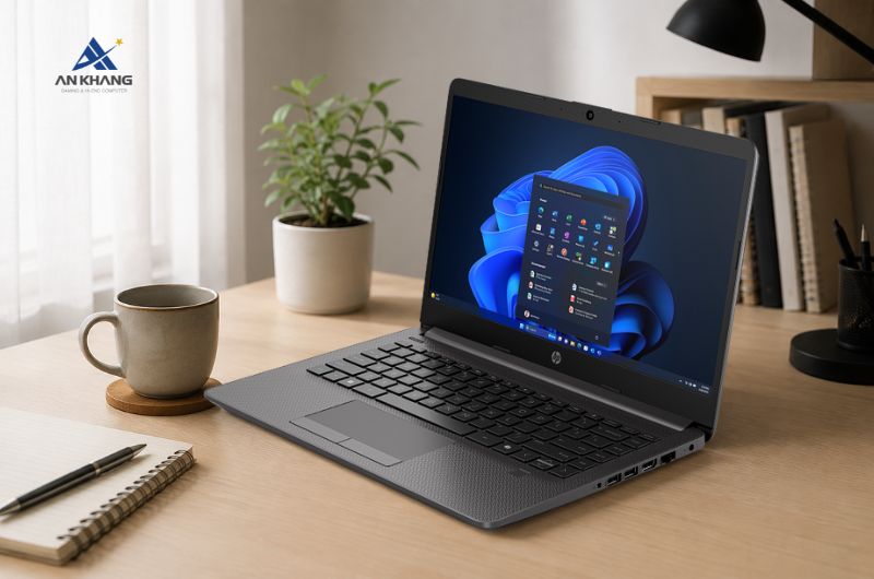 HP 240R G9 C40LGAT trang bị 16GB RAM và 512GB SSD rộng rãi cho hầu hết các nhu cầu học tập, làm việc văn phòng