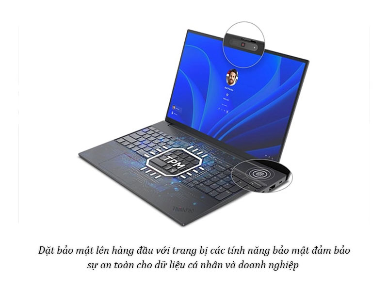 Bảo vệ nâng cao, an toàn cho dữ liệu với laptop Lenovo ThinkPad E16