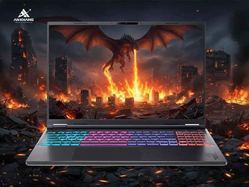 Laptop Acer Gaming Nitro 16S AI ProPanel AN16S-61-R193 NH.QXTSV.001 với m&agrave;n h&igrave;nh 16 inch 2K+ 180Hz r&otilde; n&eacute;t, mượt m&agrave;