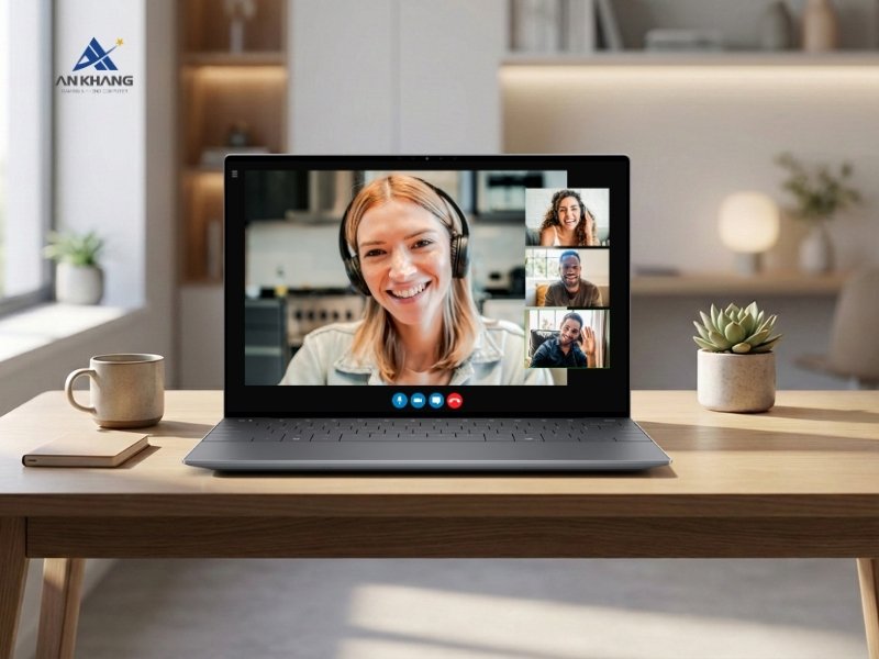 Laptop Dell XPS 13 9350 XPS9350-U5IA165W11GR-FP với trải nghiệm hội họp trực tuyến chất lượng cao