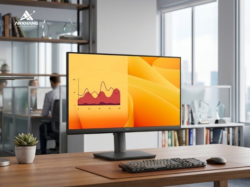 Màn hình Dell Pro 22 E2225HSM trang bị loa kép tích hợp tiện dụng
