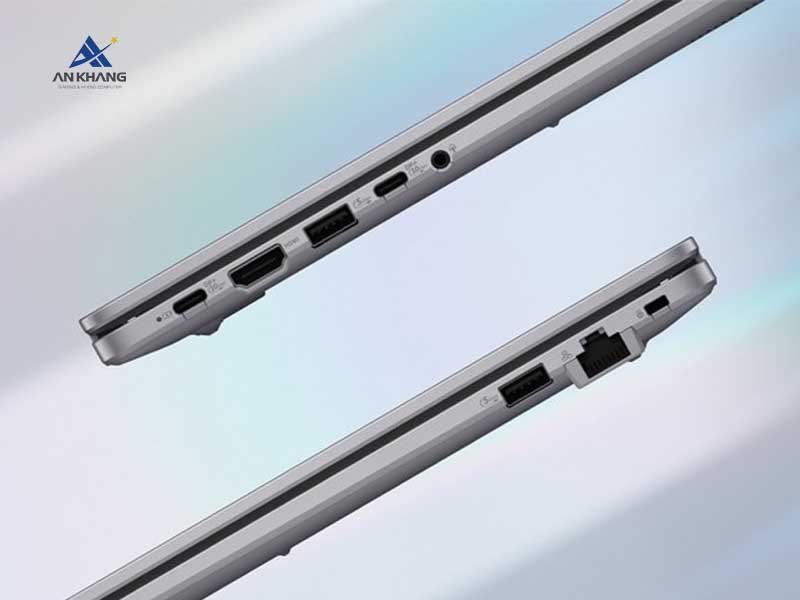 Laptop ASUS ExpertBook P1 P1503CVA-i5SE16-50W trang bị đầy đủ cổng kết nối
